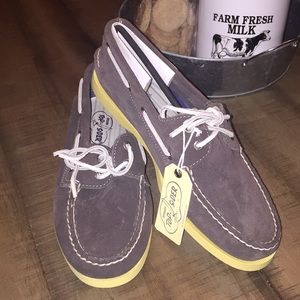 Sperry Top - Sider size 91/2 gray suede New